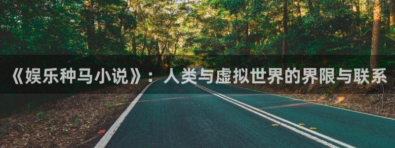jjb竞技宝(中国)：《娱乐种马小说》：人类与虚拟世界的界限与联系